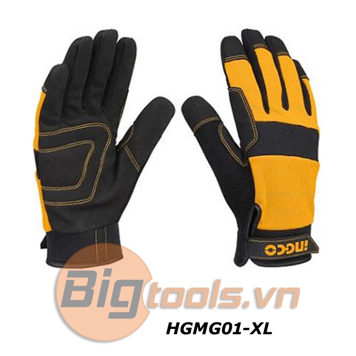 Găng tay cơ khí INGCO HGMG01-XL - Chất liệu vải cọ Microfibre