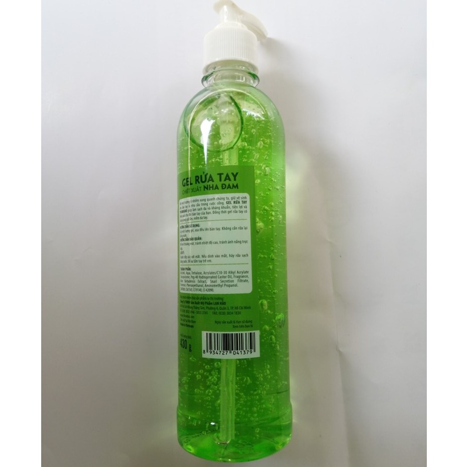Gel rửa tay khô chiết xuất Nha đam 430g Thorakao