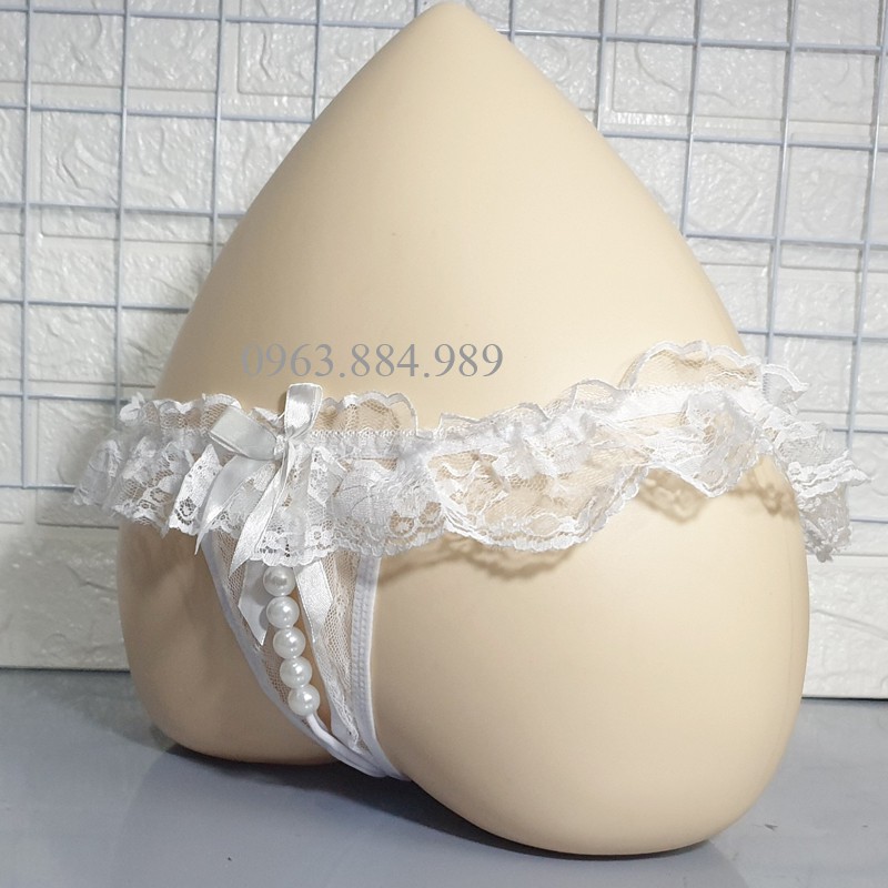 Quần lót nữ QN.34 chất ren, phối cườm, dây nhiều màu sexy cho chị em- Giao hàng kín đáo