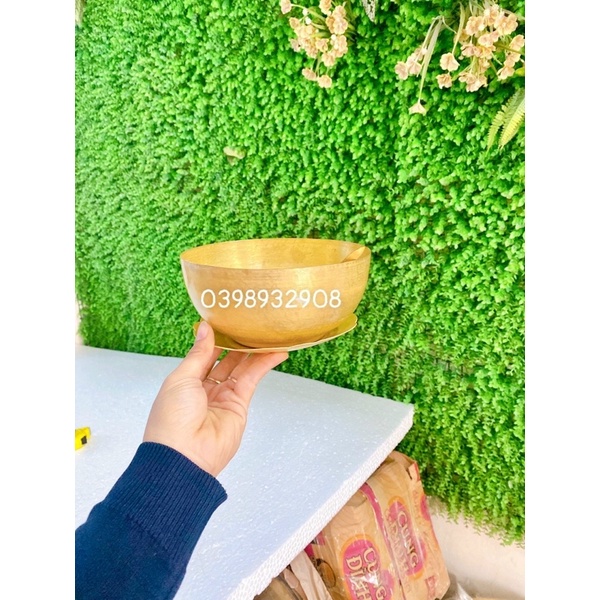 BÁT ĐĨA THÌA ĂN CƠM 16 CM CHẤT LIỆU BẰNG ĐỒNG