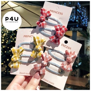 Kẹp tóc nơ nhí siêu dễ thương, kẹp tóc Hàn Quốc đủ màu