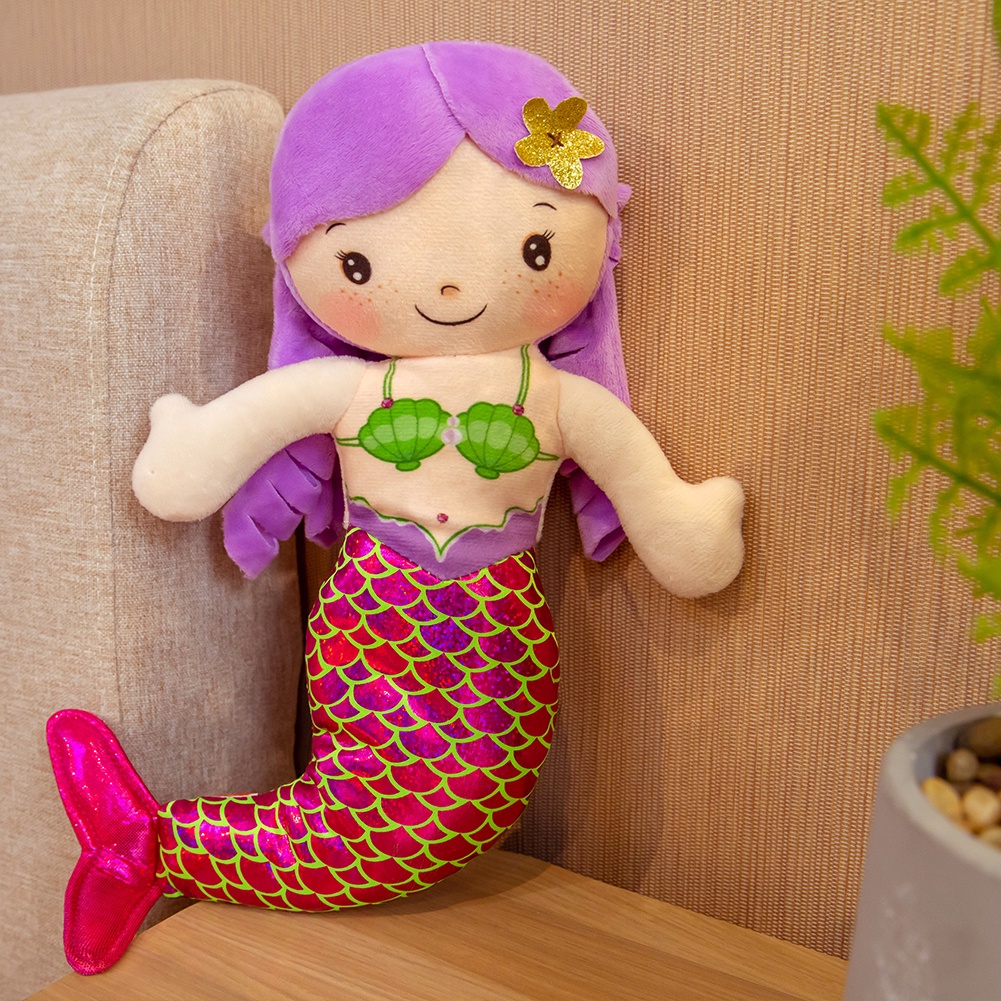 Set 3 gối ôm hình nàng tiên cá mini 30cm dễ thương cho bé