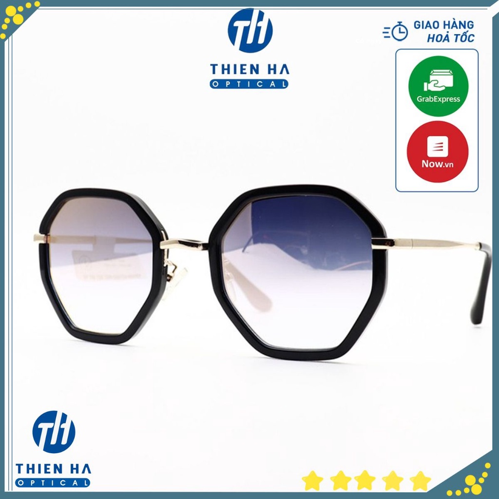 🆕 Kính thời trang nam nữ MD826 form dáng lục giác trẻ trung, tráng gương sành điệu mát mắt thích hợp đi biển chống nắng