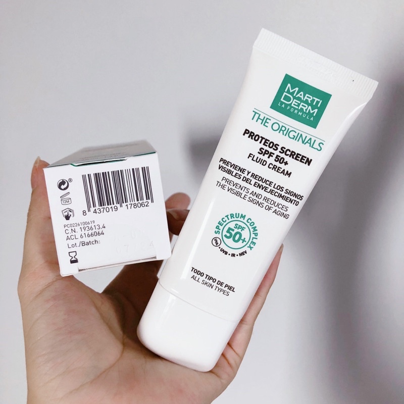 (HÀNG CÔNG TY) Kem Chống Nắng Phổ Rộng Martiderm La Formula The Originals Proteos Screen SPF 50+ Fluid Cream | BigBuy360 - bigbuy360.vn