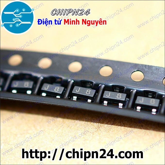 [25 CON] Transistor Dán S9018 (J8) SOT-23 NPN 50mA 15V (SMD Dán) (9018)