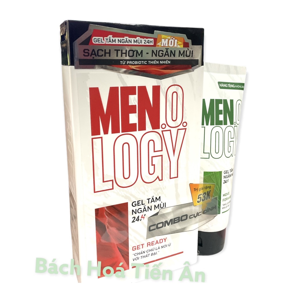 Gel Tắm Ngăn Mùi 24h Men.O.Logy -350ml Tặng típ Gel 50ml