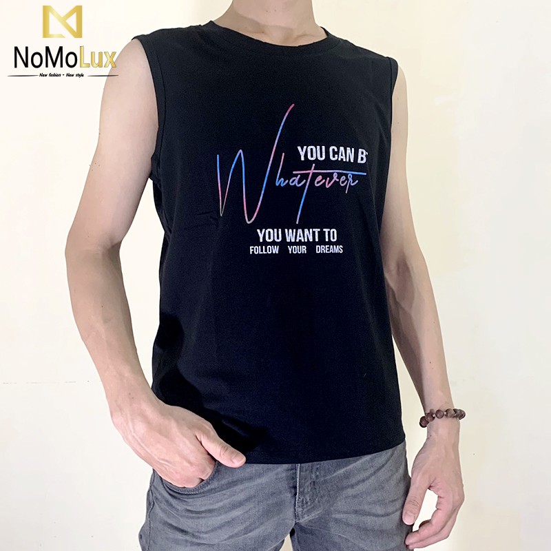 Áo 3 lỗ nam hè thu 💢 Freeship 💢 Áo thun nam cổ tròn NoMoLux mã HT021 chất thun cotton co dãn 4 chiều mềm mại | BigBuy360 - bigbuy360.vn