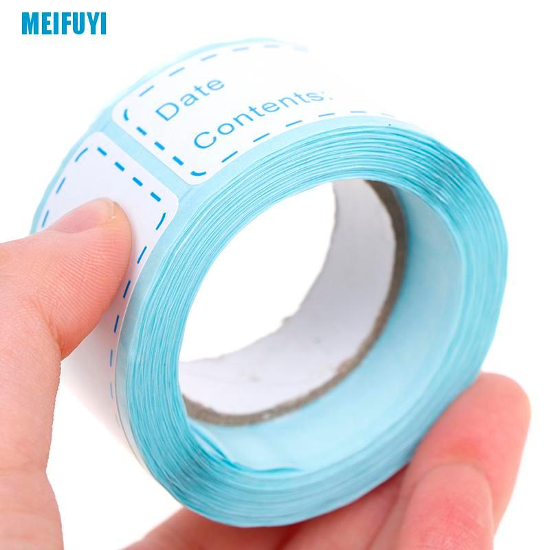 Nhãn dán ghi thông tin bảo quản thực phẩm trong tủ lạnh