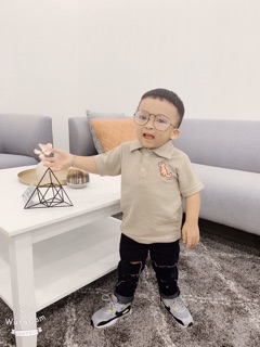 🦖🦖🦖 Áo Thun Cổ Trụ Bé Trai