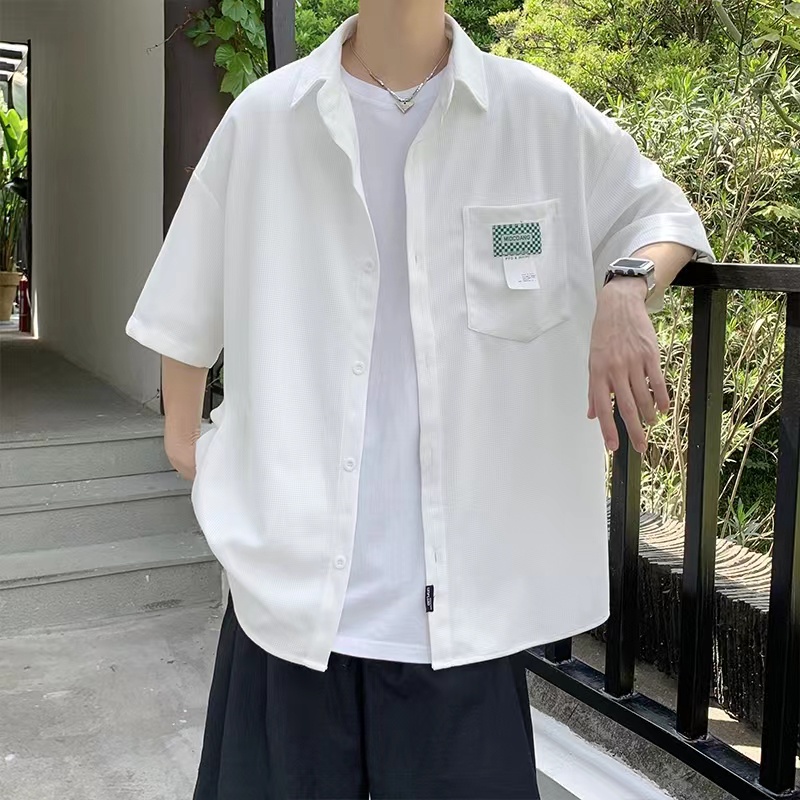 áo sơ mi nam unisex áo phông thời trang áo sơ mi nữ form rộng áo khoác sơ mi nam chất đũi cao cấp trẻ tuổi áo đôi nam nữ bông áo sơ mi cộc tay nam phong cách Hàn Quốc áo sơ mi nam