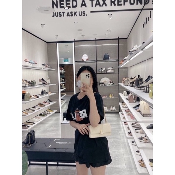 Túi PPrr da rắn khoá cài dây full xích size 19 kèm ảnh thật của shop