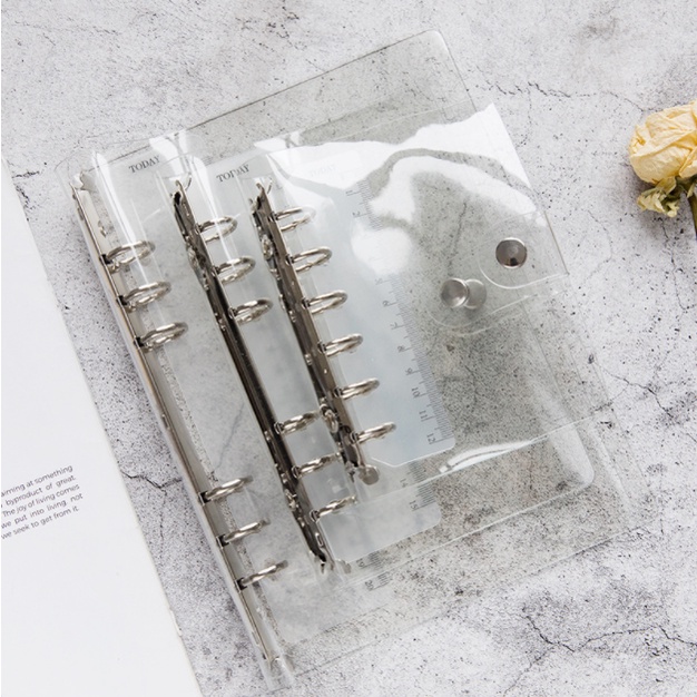 Sổ còng A5 A6 A7 6 9còng bìa sổ còng binder giấy refill full set sổ A5 A6 A7