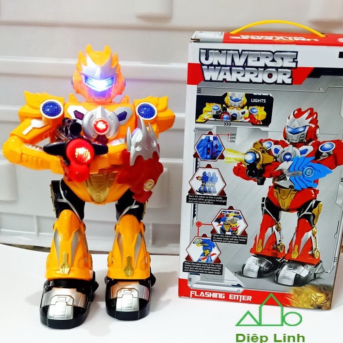 Đồ chơi siêu nhân robot Space Warrior có đèn nhạc tặng kèm pin - Diệp Linh