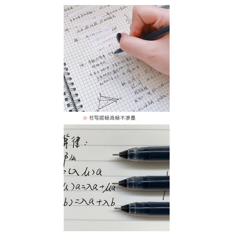 Bút mực gel màu đen nhanh khô ngòi 0.5mm tiện dụng MUJI