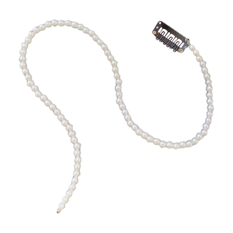 Kẹp tóc kiểu dây ngọc trai dài thời trang dành cho nữ