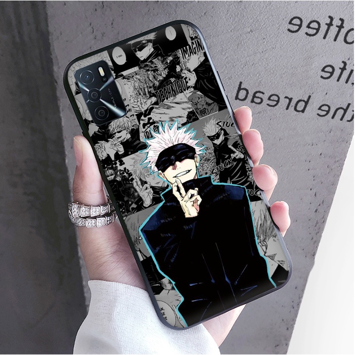 Ốp Điện Thoại Mềm Viền Đen Hình Jujutsu Kaisen Gojo Cho Samsung Galaxy A03 Core A13 4G A33 5G A53 5G A73 5G J7 Prime J7 J7 Core J730 J7 Pro
