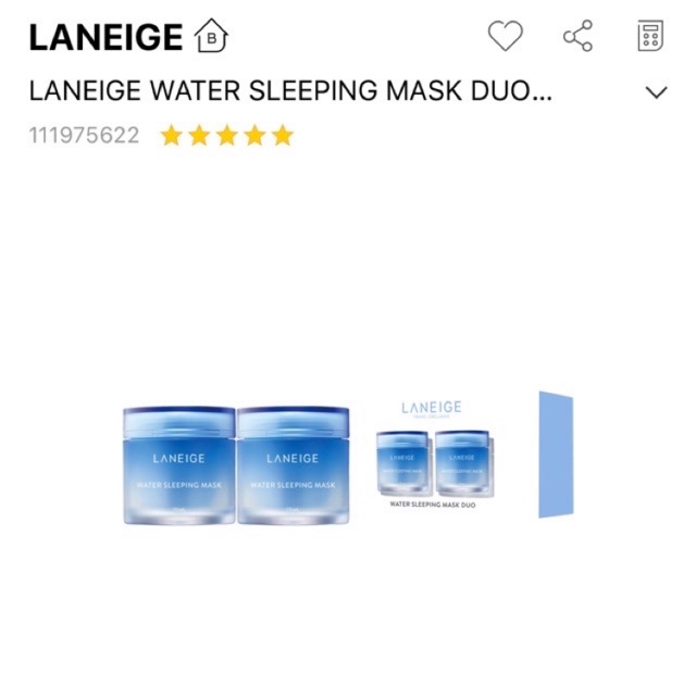 Mặt nạ ngủ dưỡng ẩm Laneige water sleeping mask 70ml mẫu mới nhất