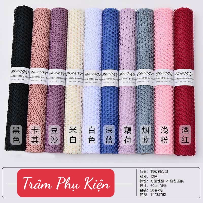 Lưới tổ ong gói hoa [Cuộn to]