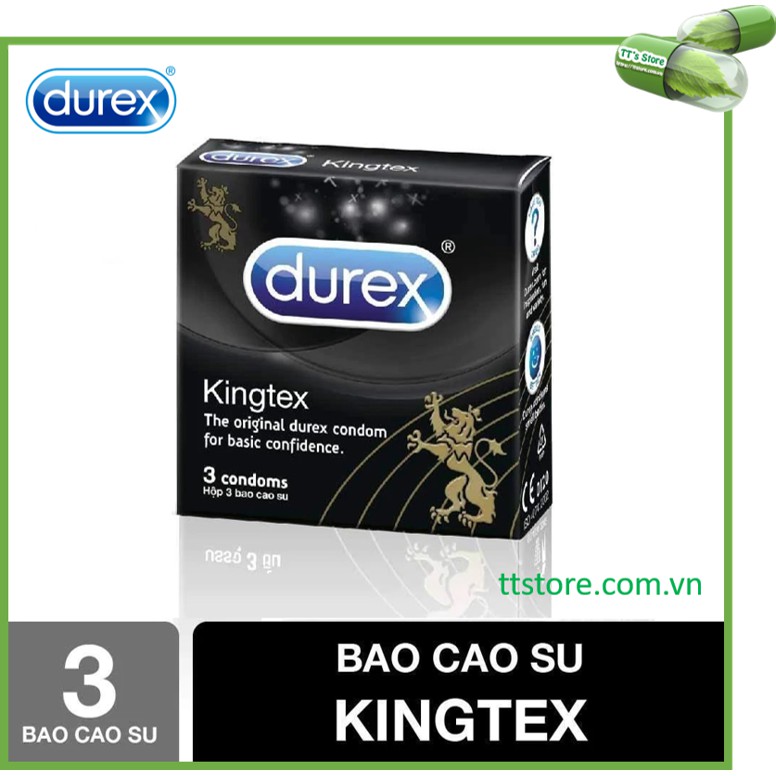 Bao cao su DUREX Kingtex 03 cái (Truyền thống)