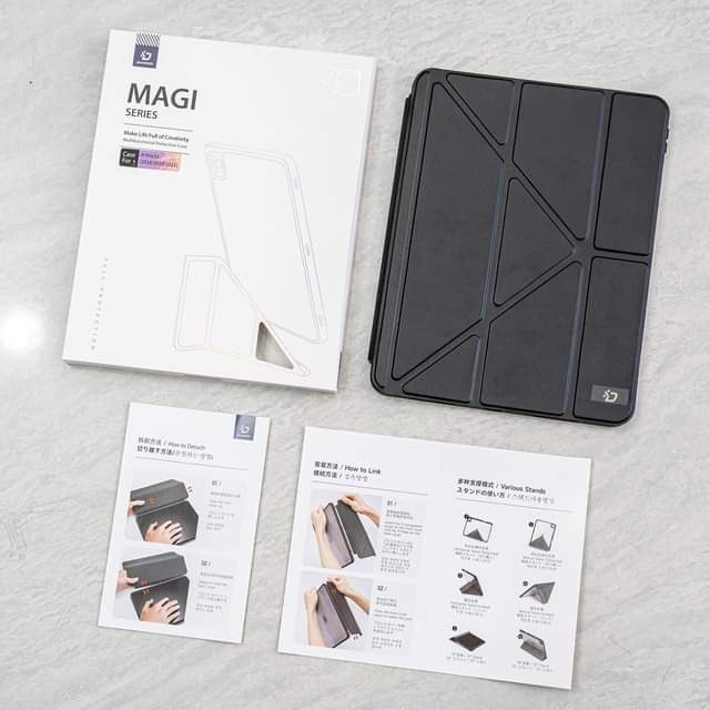 🌟🌟 Ốp Bao Da Lưng Trong viền chống sốc Dux Ducis Khay Bút tháo lắp 2 mặt IPAD gen 10.9 10.2 12.9 pro 11 2022 2020 2021