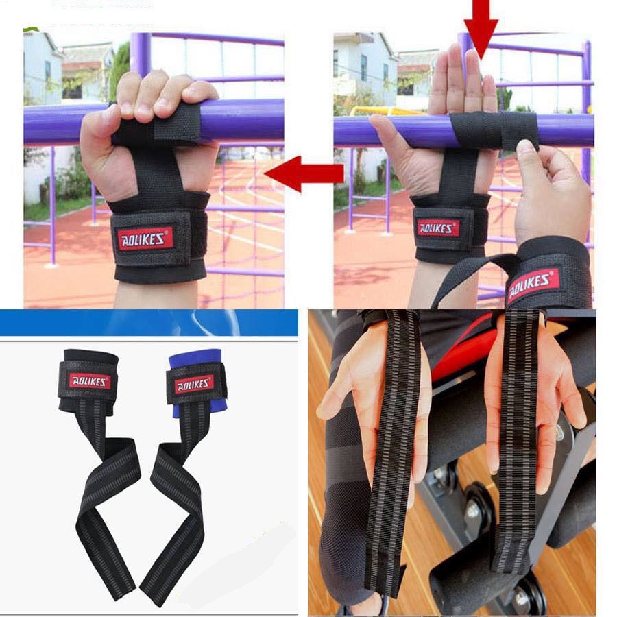 Dây kéo Lưng Tập Thể Hình, Lifting Straps Hỗ Trợ Tập Gym (Đôi)