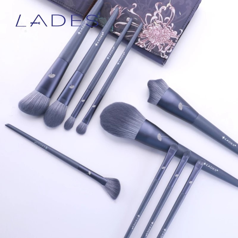 Bộ Cọ Trang Điểm Lades Màu Tím 10 Cây