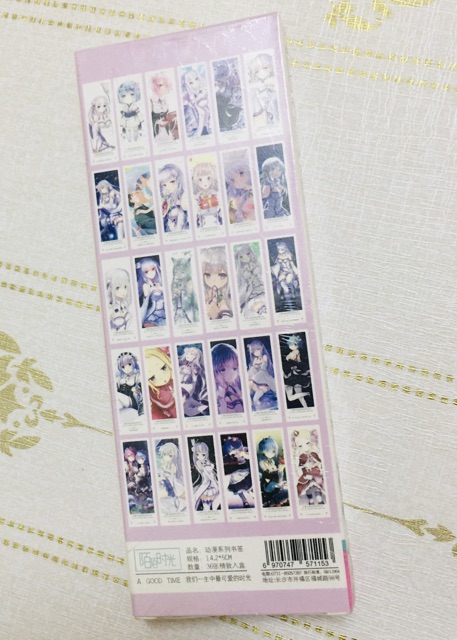 36 ảnh khác nhau bookmark anime ramrem, đánh dấu trang anime re:zero ramrem