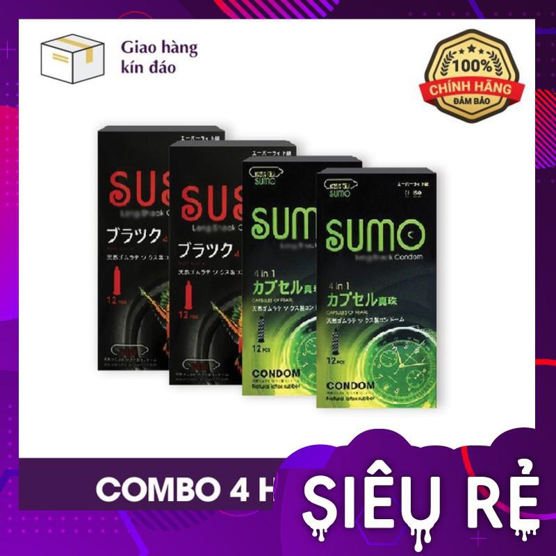 BAO CAO SU SUSU 2 HỘP VÀ BAO CAO SU SUMO 2 HỘP