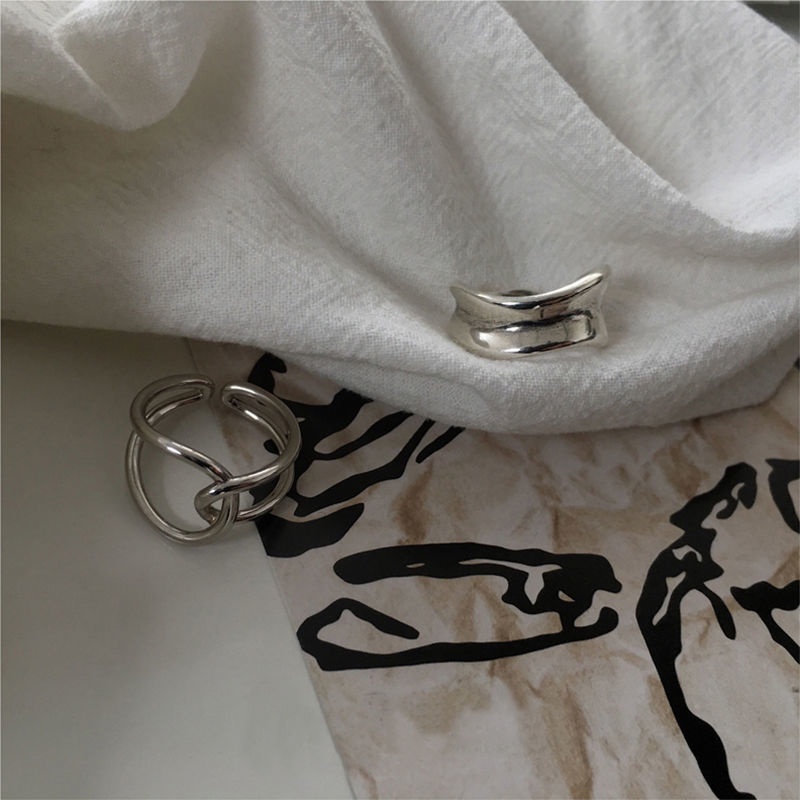 Nhẫn hở thiết kế độc đáo phong cách Retro Nhật bản sang trọng