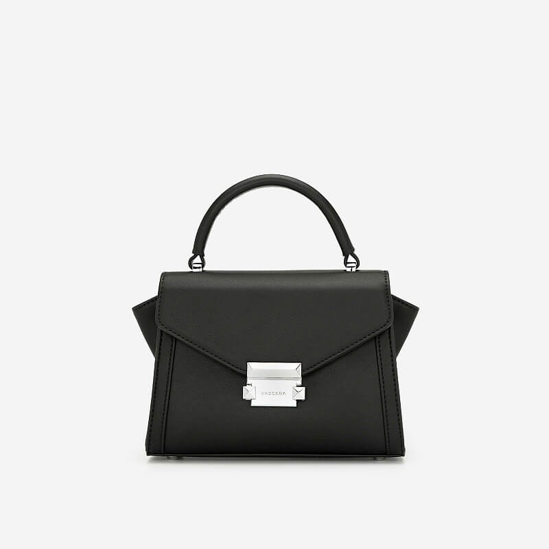 Vascara - Túi Xách Tay Nắp Gập Phối Khóa Cài SAT 0231 - Màu Đen