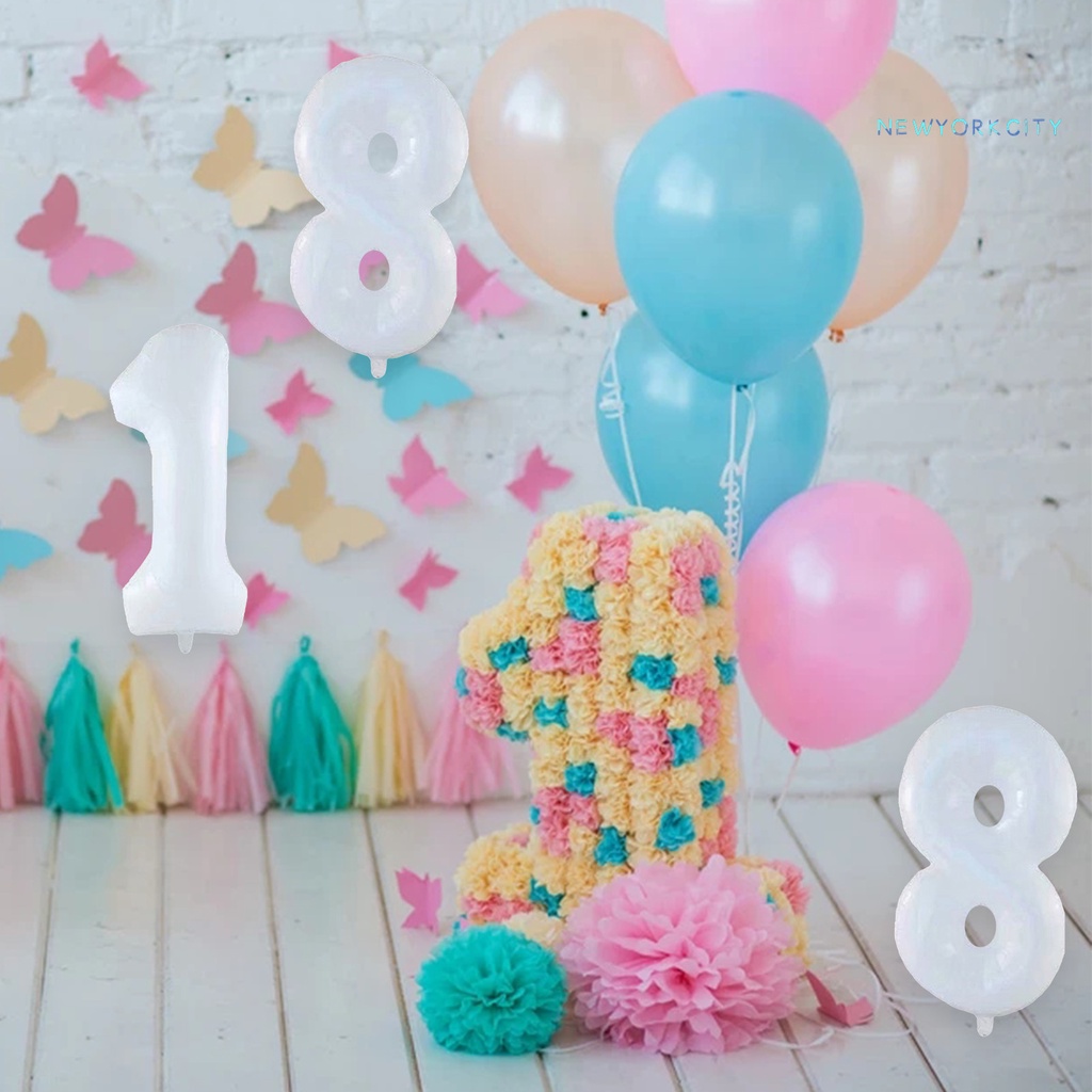 1 Bong Bóng Hình Chữ Số 32Inch Bằng Lá Nhôm Dùng Trang Trí Tiệc Sinh Nhật