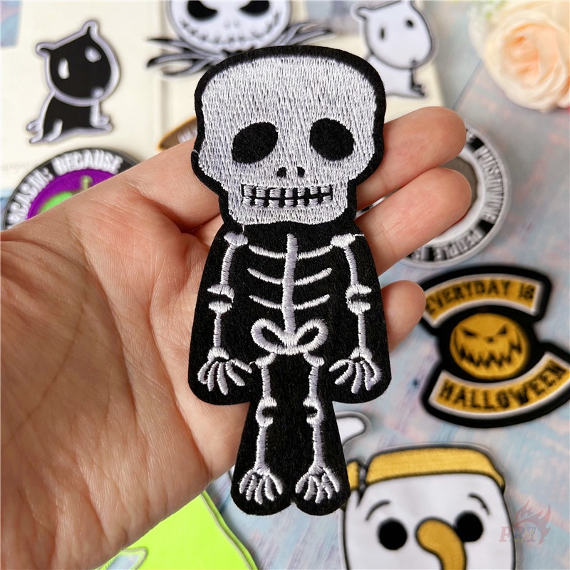 ☸ Mỗi Ngày Là Halloween Miếng Dán Sắt ☸ 1 Sticker Ủi Thêu Hình Bí Ngô