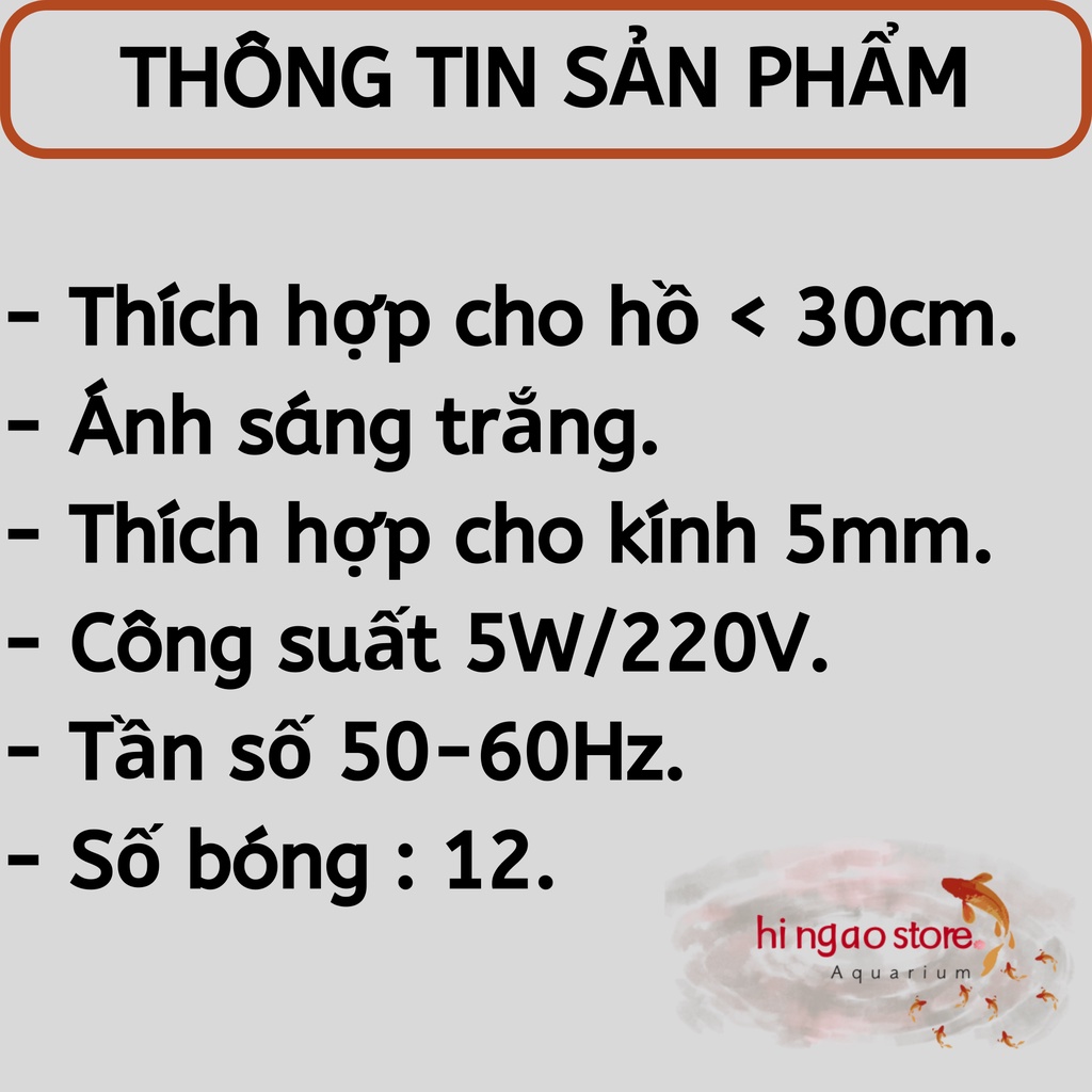 Đèn Led Hồ Cá X3 Siêu Sáng - Phụ kiện cá cảnh | Hingaostore.