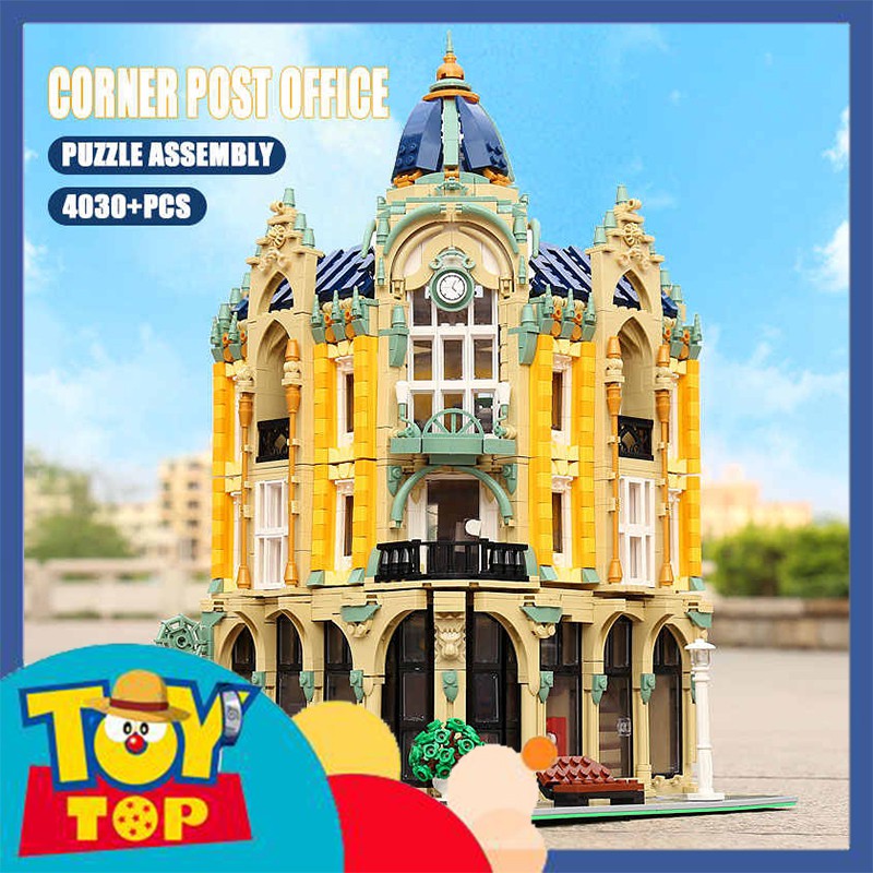 Đồ chơi lắp ráp dạng ghép Creator Novatown Tòa nhà bưu điện góc phố xếp hình Mould King 16010