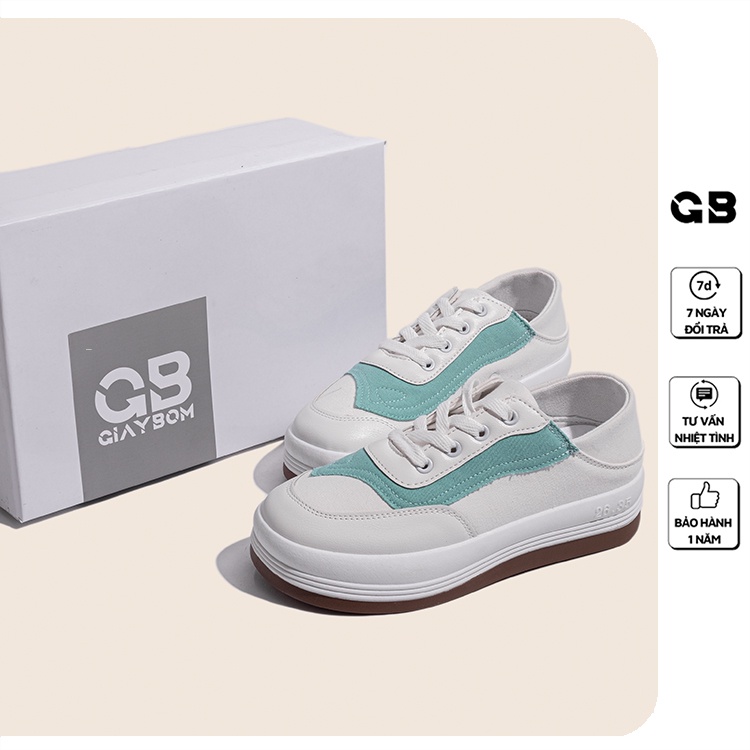 [Mã WABRMH99 giảm 12% đơn 99K]Giày Sneaker Nữ Đạp Gót Đế Cao 3 cm giayBOM B1623