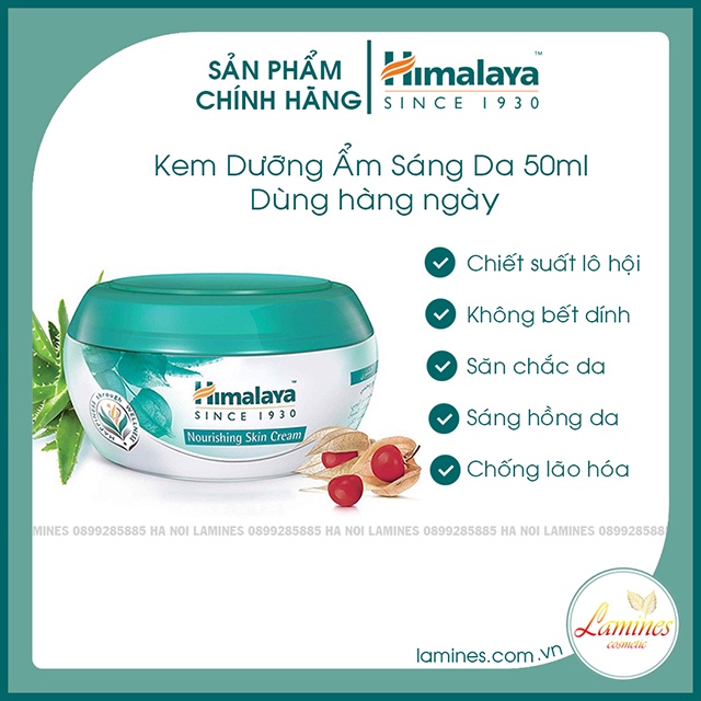 Kem Dưỡng Ẩm Himalaya Lô Hội Cho Da Mềm Mịn Cả Ngày | Himalaya Nourishing Skin Cream 50ml