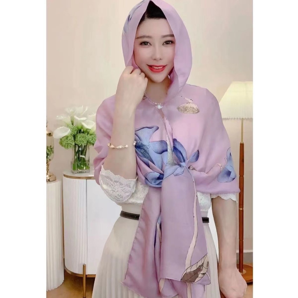 Mũ Trùm Đầu Kiêm Khăn Quàng Cổ Đa Năng Có Khóa Nam Châm Chống Tia Uv Phong Cách Mới