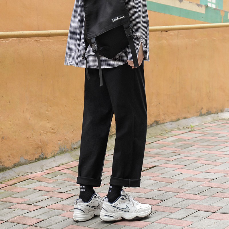 【Mã FashionSTSTERER Fun 1k và Single 99k】Quần Dài Ống Rộng Cá Tính Theo Phong Cách Hàn Quốc Dành Cho Nam | BigBuy360 - bigbuy360.vn