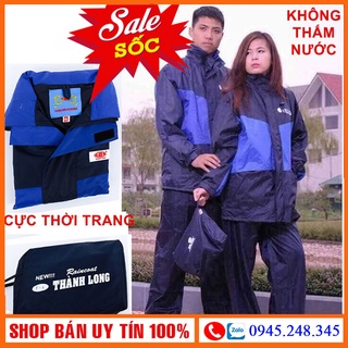 Bộ áo mưa 2 lớp Thành Long cao cấp không thấm nước 2 công dụng: giữ ấm, che mưa chịu áp lực nước lớn hơn 4000 AmpH/cm