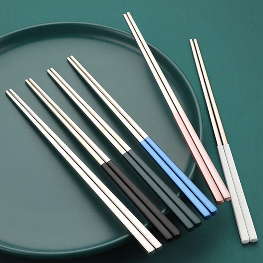 Đũa Ăn Sushi Chống Trượt Bằng Thép Không Gỉ