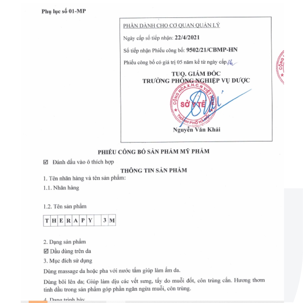 Dầu Tràm cho bé sơ sinh - Dầu Tràm Khuynh Diệp Therapy 3M Cho Bé Sơ Sinh Giúp Kháng Khuẩn Ngừa Cảm Lạnh Lọ 30 ml