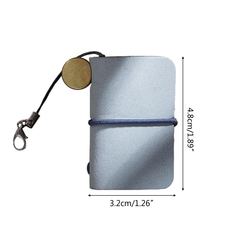 Seng Sổ Ghi Chú Bỏ Túi Bằng Da Dày Dặn Không Viền Dùng Hàng Ngày