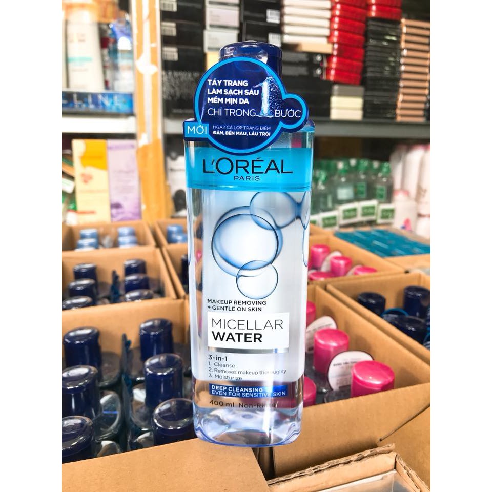 (400ml) Nước Tẩy Trang L'Oreal Làm Sạch Sâu Micellar Water 3 In 1 Chính Hãng Công Ty | BigBuy360 - bigbuy360.vn
