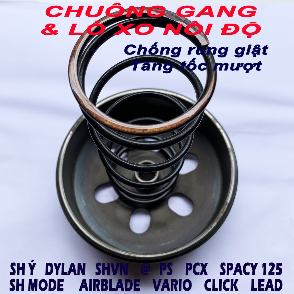 Chuông nồi chống rung và Lò xo tăng tốc cho Honda Vario Airblade SHMode PCX Click SH Lead SCR