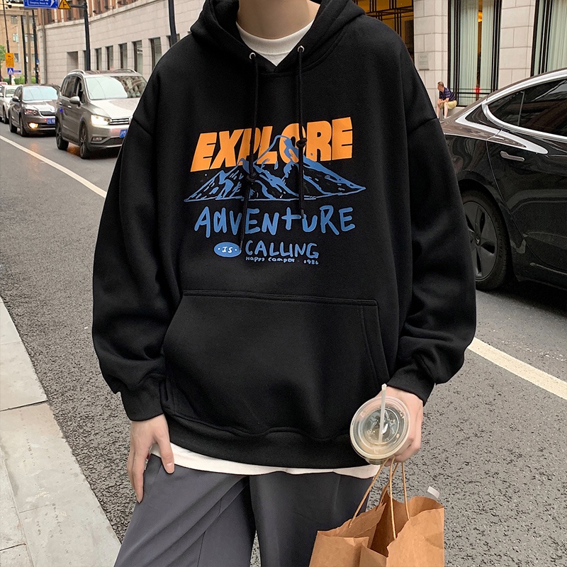 Áo hoodie dài tay in hình dê thiết kế mới thời trang mùa xuân thu dành cho nam