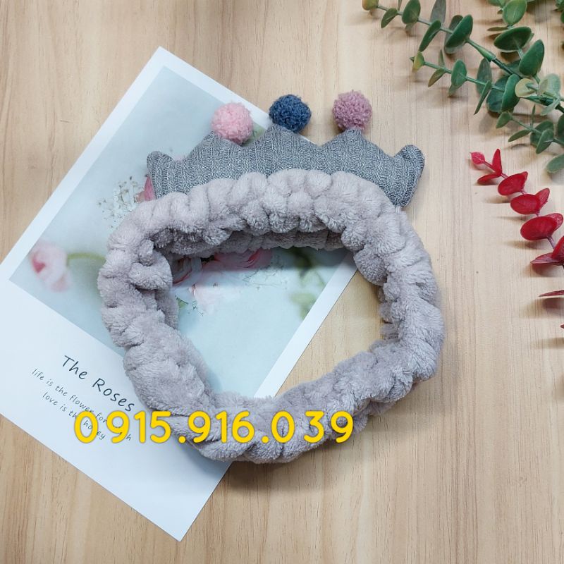 Băng đô rửa mặt pastel, chất vải dày mềm mịn