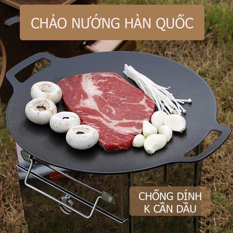 Chảo đá nướng size 33cm Ecoramic Hàn Quốc I Cam Kết Chính Hãng I