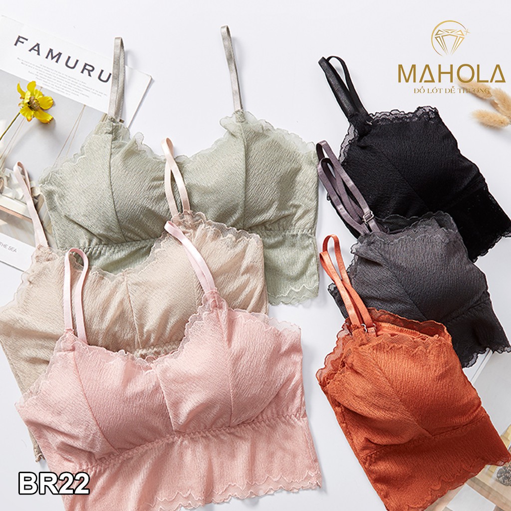 Áo bralette lưới phối ren iBasic_ Mahola _Bra22