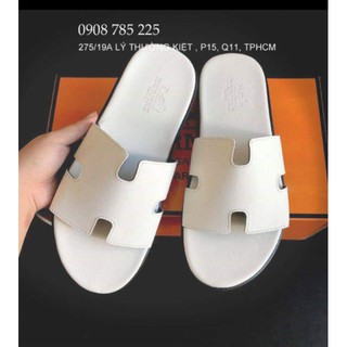 HOT Dép nam, dép da thời trang chữ H hàng cao cấp da đẹp