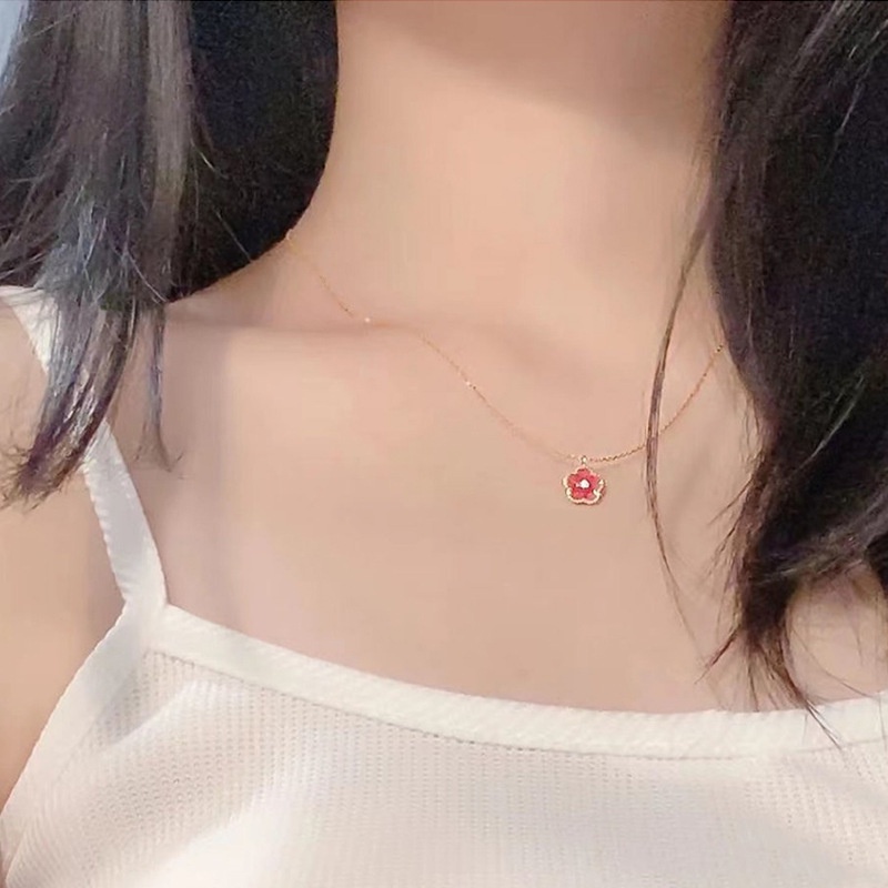 Vòng cổ Hình Hoa Đào Xinh Xắn Thời Trang Cho Nữ